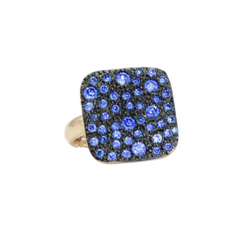 Alisei - Anello Pavè Quadrato Medio