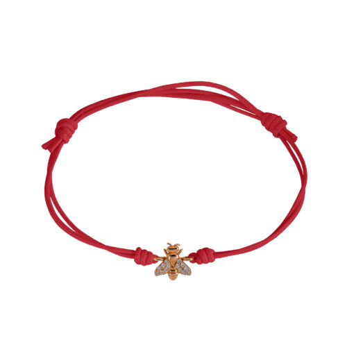 Marco Gerbella – Bracciale Cordino Ape e Diamanti Bianchi