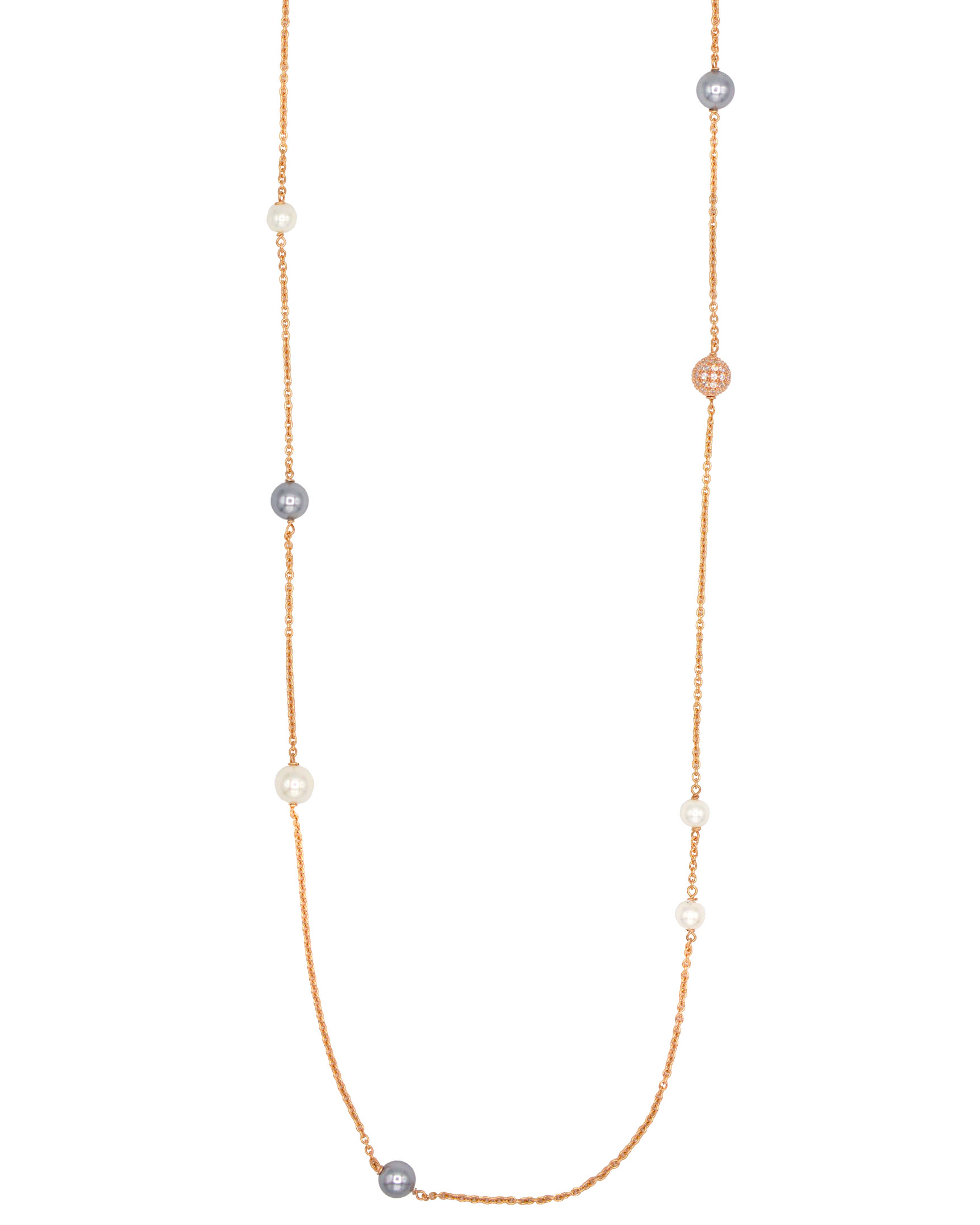 Alisei - Collana Perle Alternate con Boulle