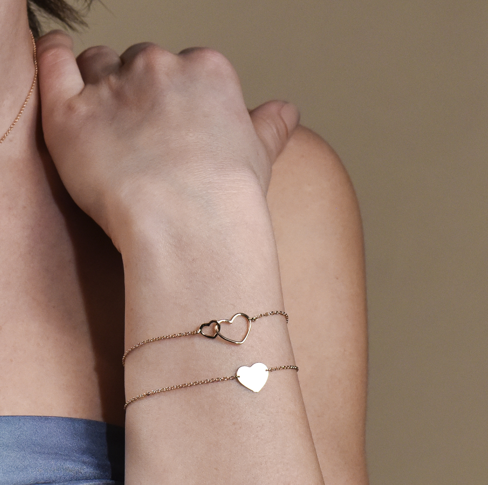 Marco Gerbella – Bracciale Catena Cuori Incrociati - immagine 2