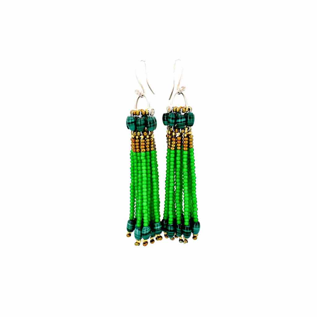 Ziio - Orecchini POMPON Green