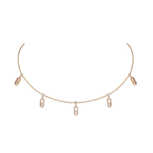 MESSIKA - CHOCKER MOVE UNO CON CHARM E PAVÉ 12150-PG