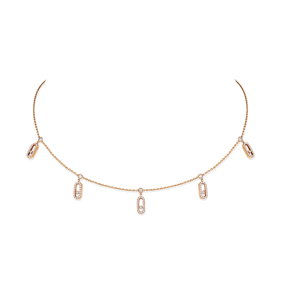 MESSIKA - CHOCKER MOVE UNO CON CHARM E PAVÉ 12150-PG