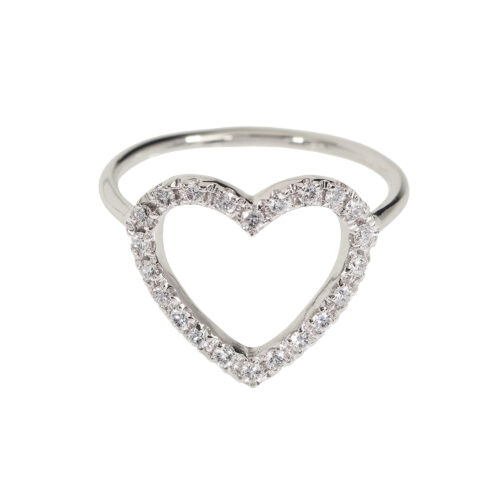 Marco Gerbella -Anello Cuore Filo Diamanti