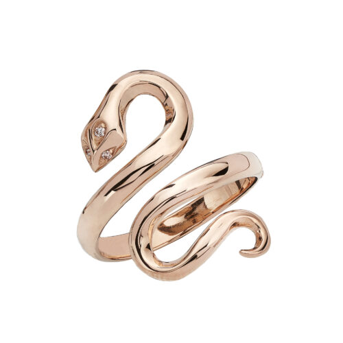 Marco Gerbella - Anello Serpente Testa Diamanti
