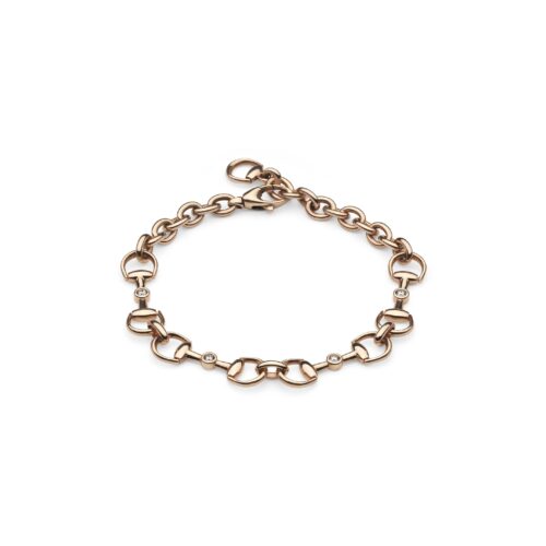 Horsebit Gucci Bracciale diamanti oro 18k