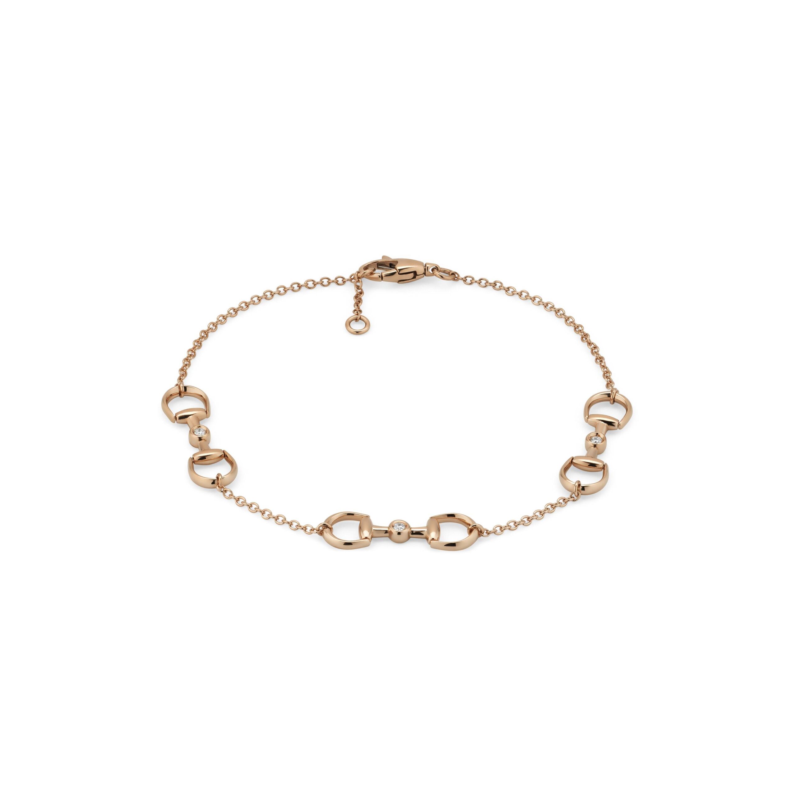 Horsebit Gucci Bracciale diamanti oro 18k