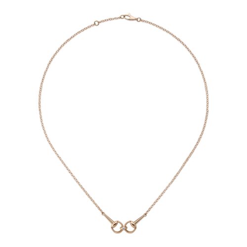 Horsebit Gucci Collana a catena oro 18k con diamanti