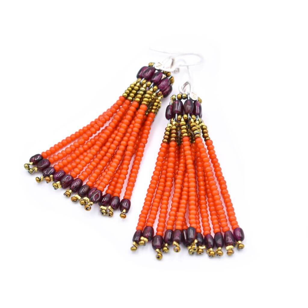 Ziio - Orecchini POMPON Orange