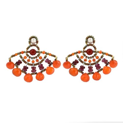 Ziio - Orecchini Abanico Orange