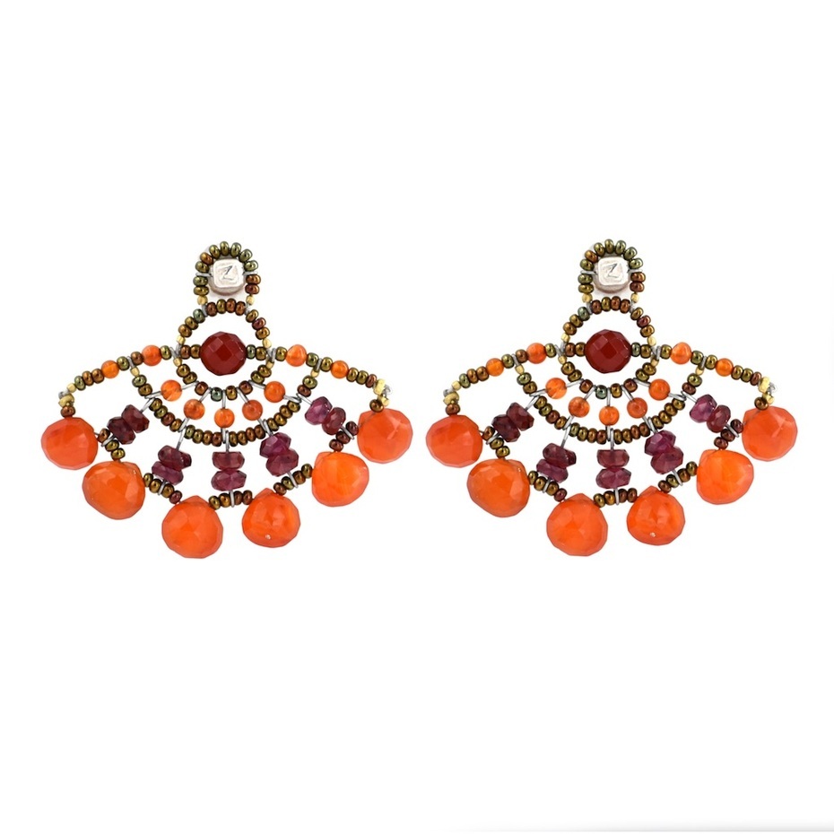 Ziio - Orecchini Abanico Orange
