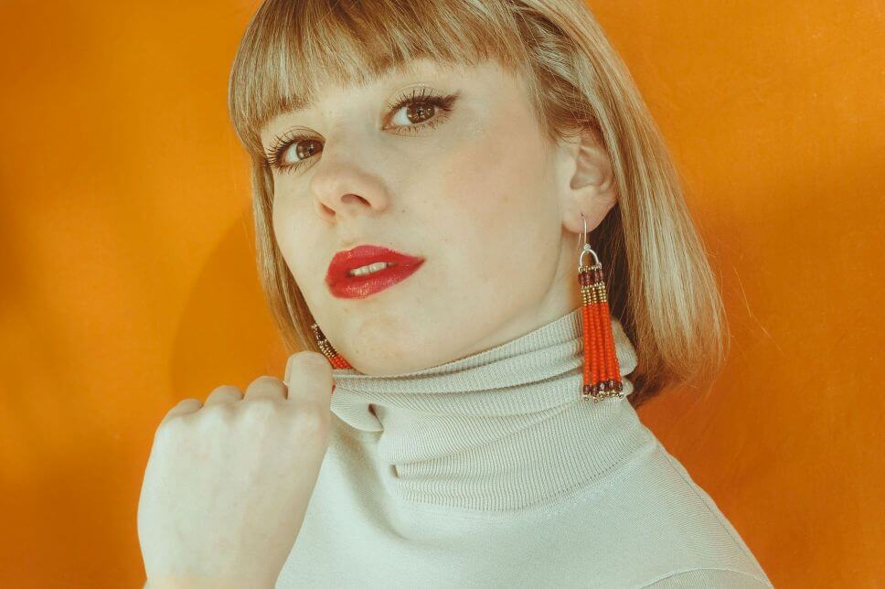 Ziio - Orecchini POMPON Orange - immagine 2