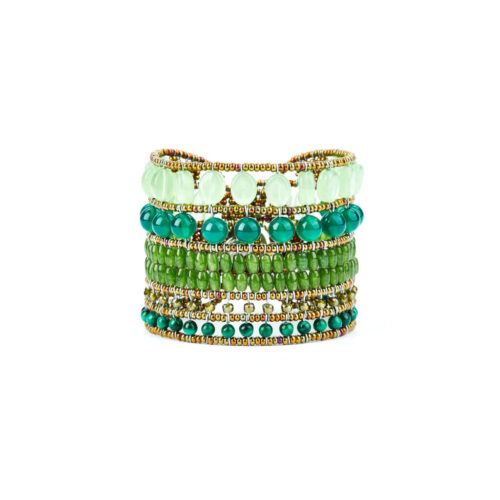 Ziio - Bracciale Monocromo Green Bambou